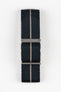 ELLIOT BROWN Webbing Watch Strap with BEADBLASTED Buckle in black with desert grey stripe