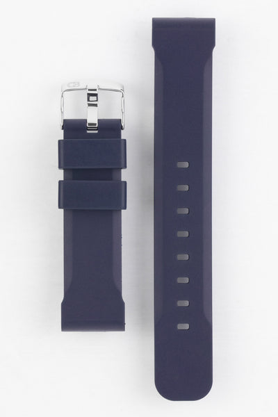 Dark Blue Bonetto Centurini 317 Rubber Watch Strap 