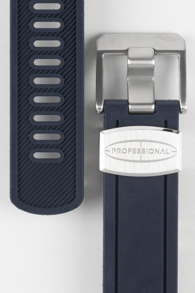 CRAFTER BLUE CB02 Navy Blue Rubber Watch Strap for Seiko Sumo