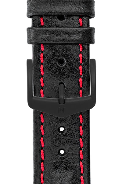 Hirsch H-Classic (HCB) Stainless Steel Buckle with Black PVD Coating (Example on Strap)