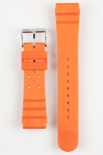 Orange Bonetto Cinturini rubber watch strap