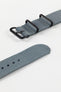 One-Piece Watch Strap in GREY with PVD Buckle and Keepers