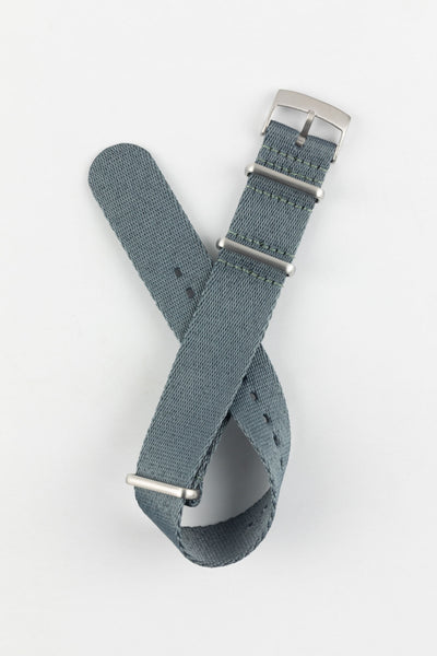 Premium One-Piece Watch Strap in GREY with Brushed Hardware